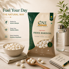 One Superfoods Premium Jumbo Makhana (Fox Nuts) | Light and Crispy Snack | Ideal for Fasting & Weight Management