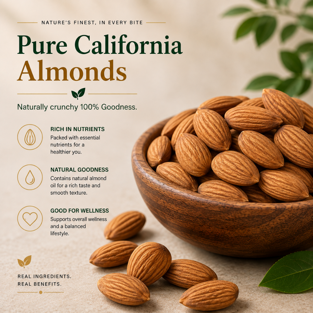 One Superfoods Premium California Almonds (Badam) | Rich in Protein and Vitamin E | Premium Quality Nuts