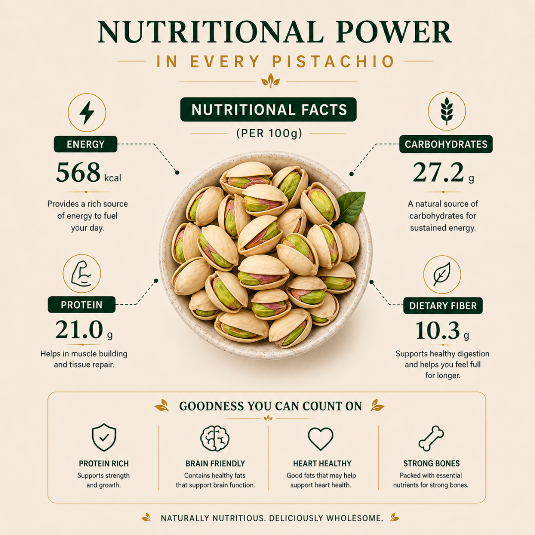 One Superfoods Jumbo California Pistachios (Pista) | Roasted & Salted | Rich in Protein & Fibre