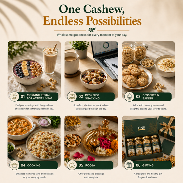 One Superfoods Premium Cashews (Kaju) | Rich in Protein and Healthy Fats | Unsalted Cashews